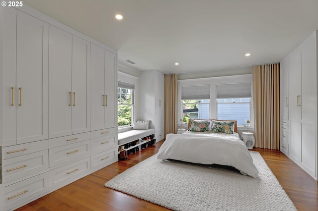 3701 NE Davis St, Portland, OR 97232 - bedroom featuring wood finished floors and recessed lighting
