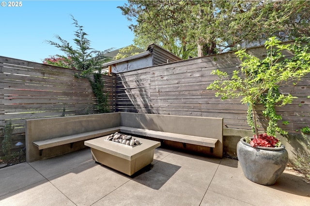 3701 NE Davis St, Portland, OR 97232 - view of patio / terrace featuring a fire pit