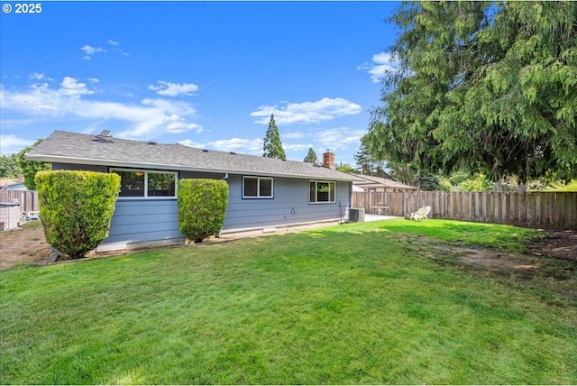 2130 SW 195th Ave, Beaverton, OR 97003 - back of property with a fenced backyard and a chimney
