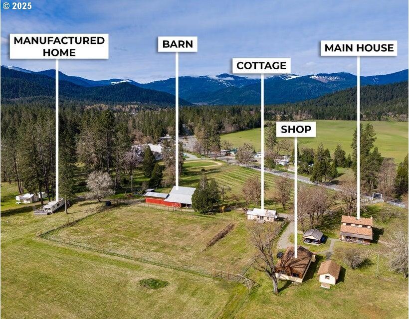 20541 Williams Hwy, Williams, OR 97544 - bird's eye view of mountains and a heavily wooded area