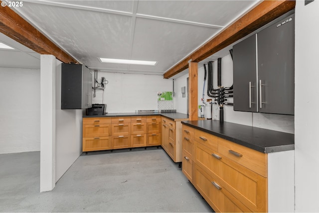 512 NE Division St, Myrtle Creek, OR 97457 - kitchen with concrete floors and dark countertops