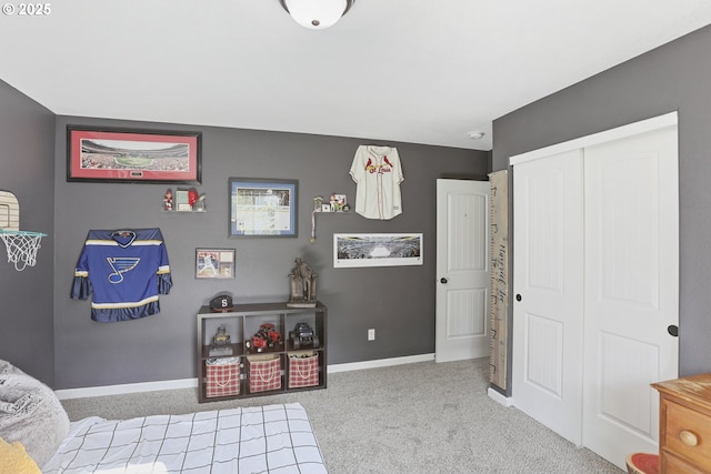 52193 SE Tussing Way, Scappoose, OR 97056 - carpeted bedroom featuring baseboards and a closet