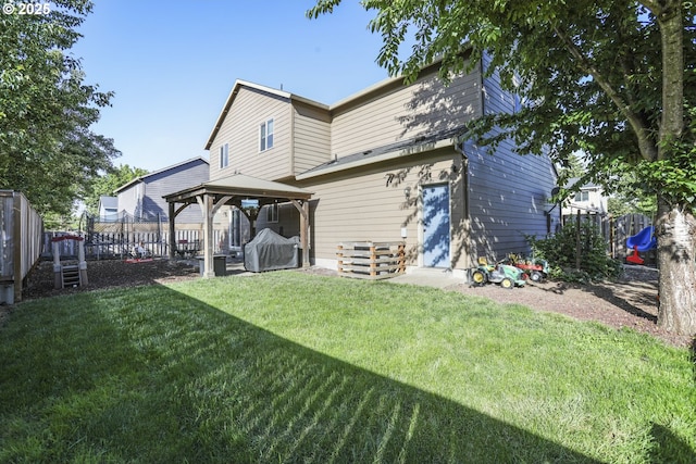 52193 SE Tussing Way, Scappoose, OR 97056 - rear view of property featuring a gazebo