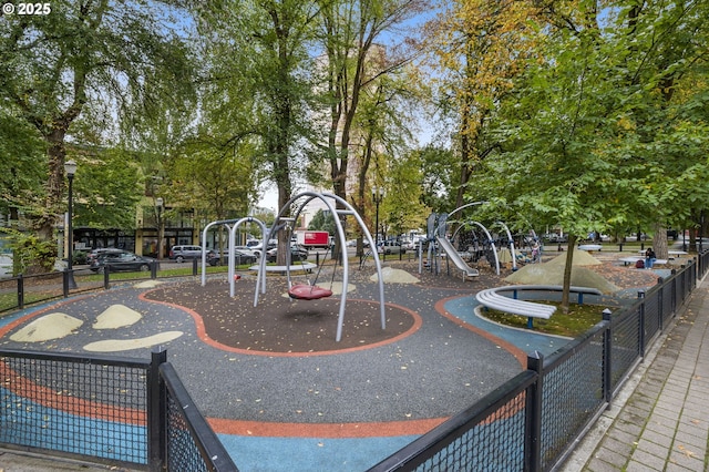 view of community featuring a playground