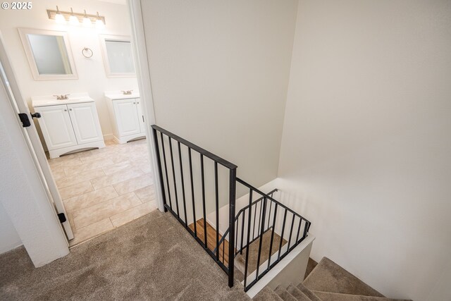 view of stairway