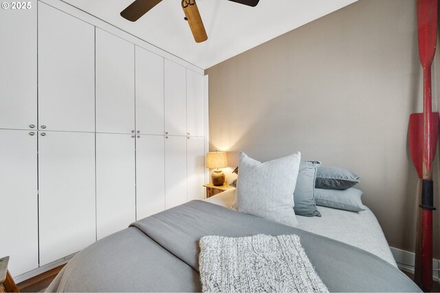 208 Acacia Ave, Garibaldi, OR 97118 - bedroom with ceiling fan