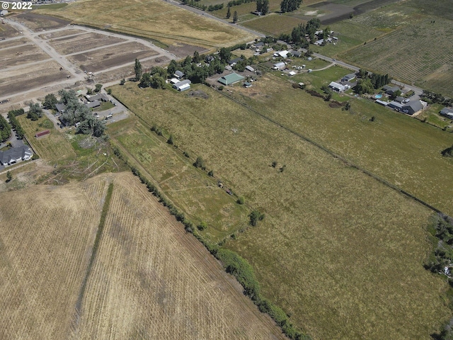 aerial view featuring a rural view