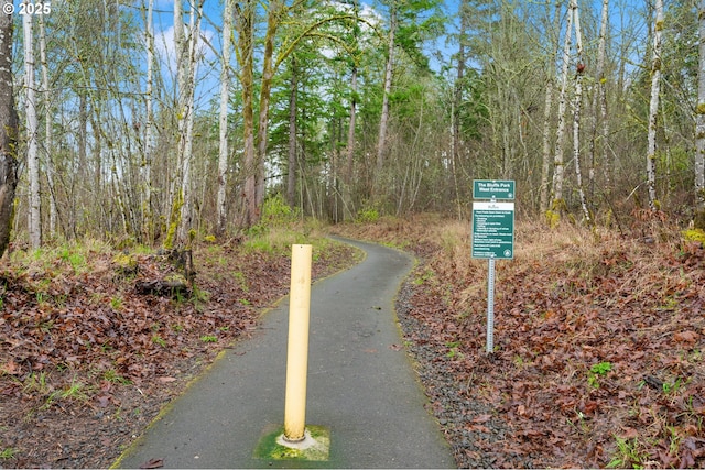 view of community with a view of trees