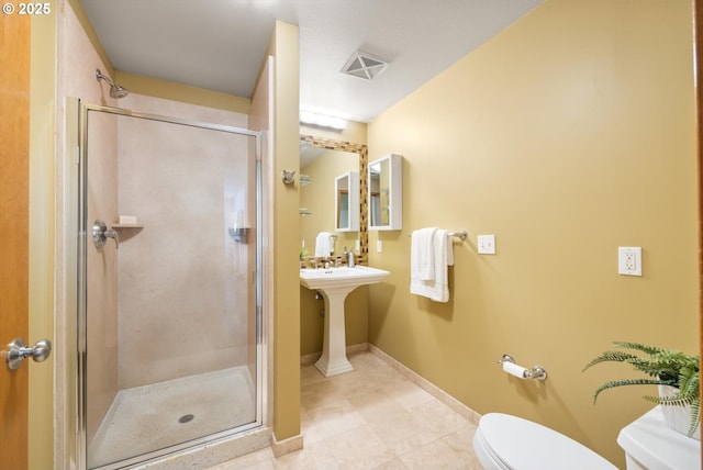 2350 NW Savier St Unit 100, Portland, OR 97210 - full bath with a shower stall and tile patterned flooring