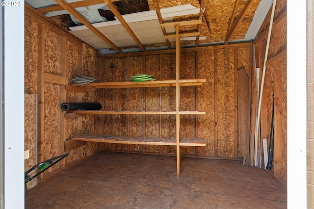 view of storage room