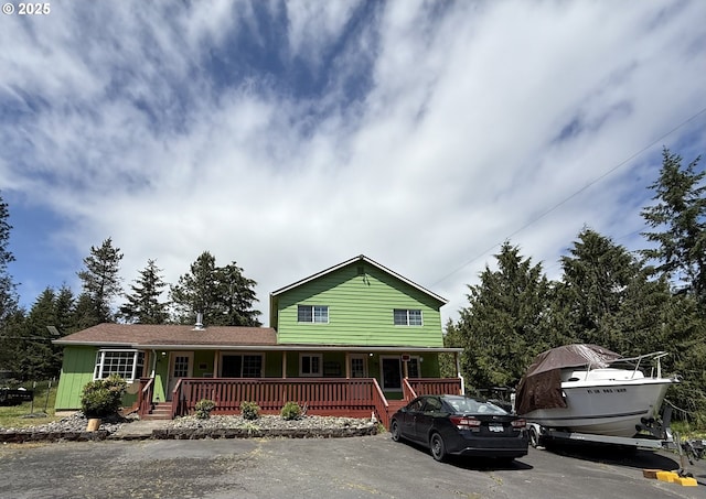 31431 Fairview Rd, Rainier, OR 97048 - view of front facade with covered porch