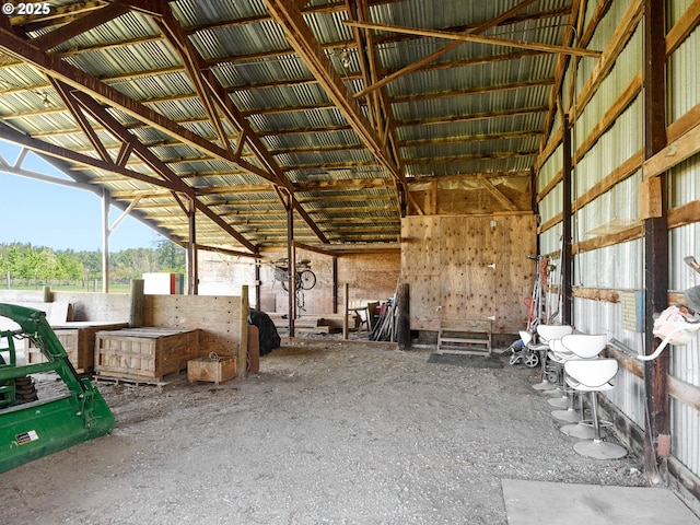 view of horse barn