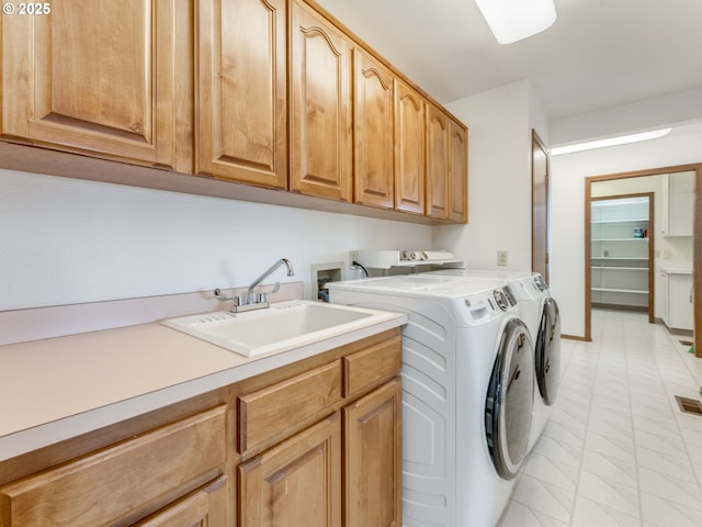 2221 NW 206th St, Ridgefield, WA 98642 - washroom with cabinet space and separate washer and dryer