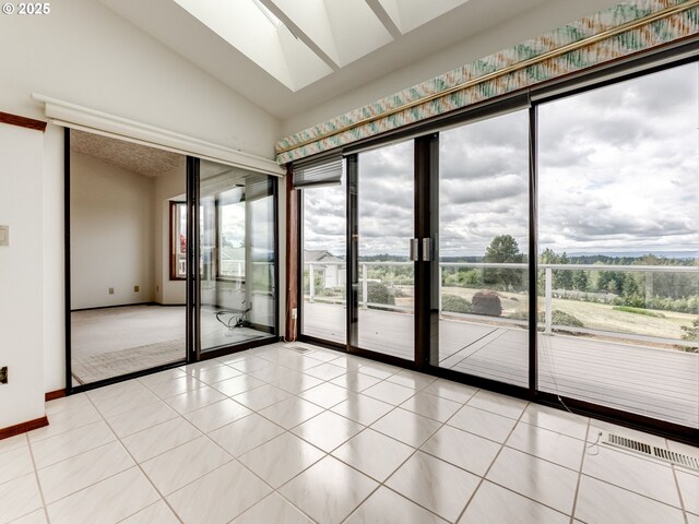 2221 NW 206th St, Ridgefield, WA 98642 - empty room with vaulted ceiling and light tile patterned floors