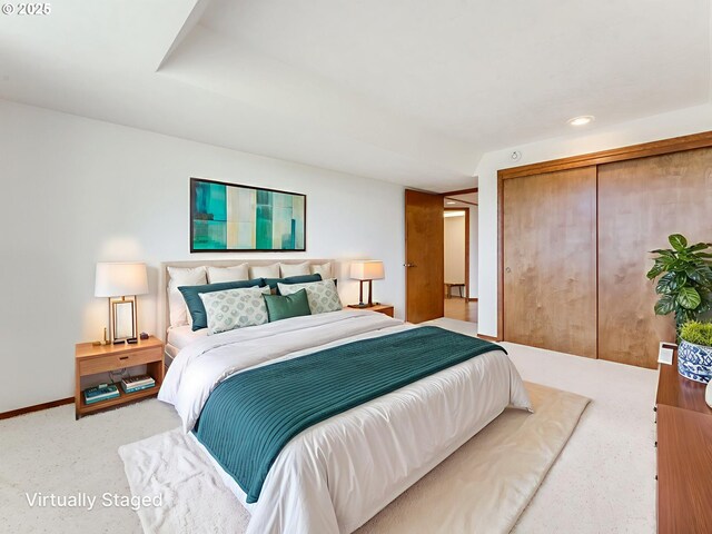 2221 NW 206th St, Ridgefield, WA 98642 - bedroom with light carpet and a closet