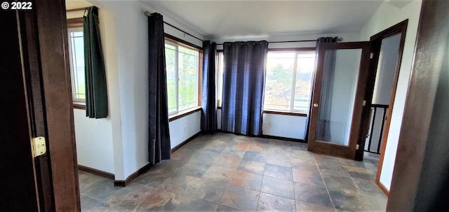 view of tiled spare room