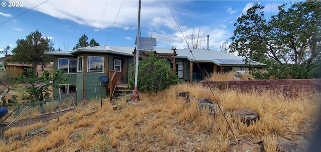 view of back of property