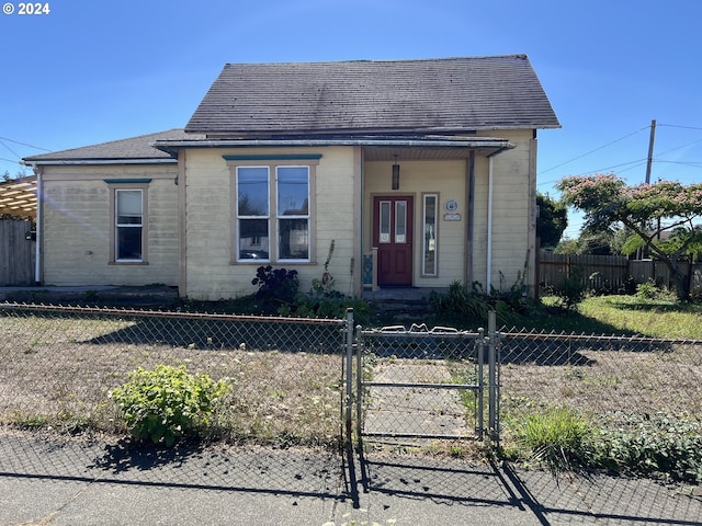 view of bungalow-style home