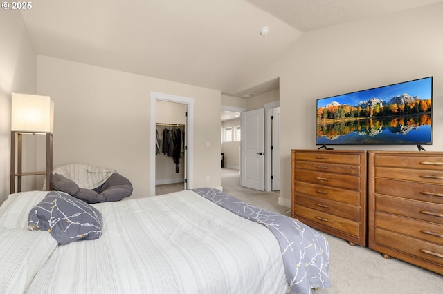13193 SW Aubergine Ter, Sherwood, OR 97140 - bedroom with lofted ceiling, light colored carpet, a spacious closet, and a closet