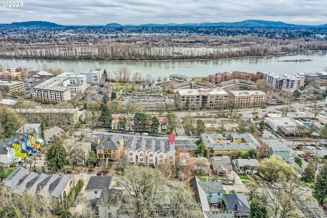5036 SW View Point Ter, Portland, OR 97239 - bird's eye view of a water and mountain view