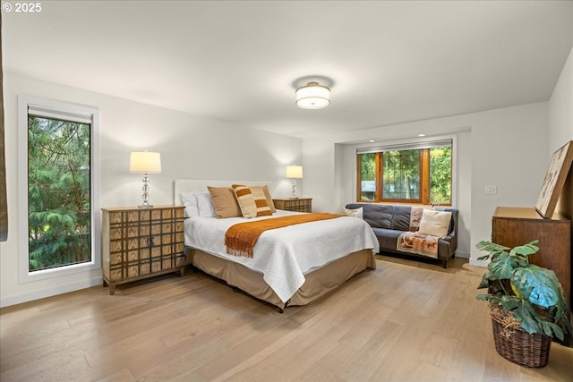 3520 Red Cedar Way, Lake Oswego, OR 97035 - bedroom featuring multiple windows and light wood finished floors