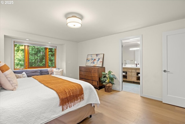 3520 Red Cedar Way, Lake Oswego, OR 97035 - bedroom with light wood-style floors and ensuite bathroom