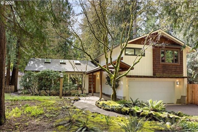 3520 Red Cedar Way, Lake Oswego, OR 97035 - view of front of house featuring an attached garage and driveway