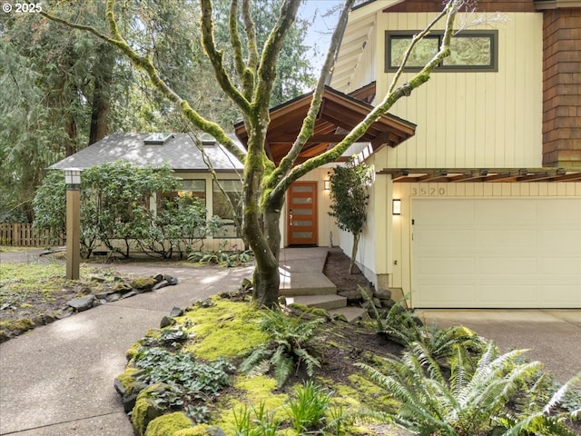 3520 Red Cedar Way, Lake Oswego, OR 97035 - view of front of property with a garage and concrete driveway