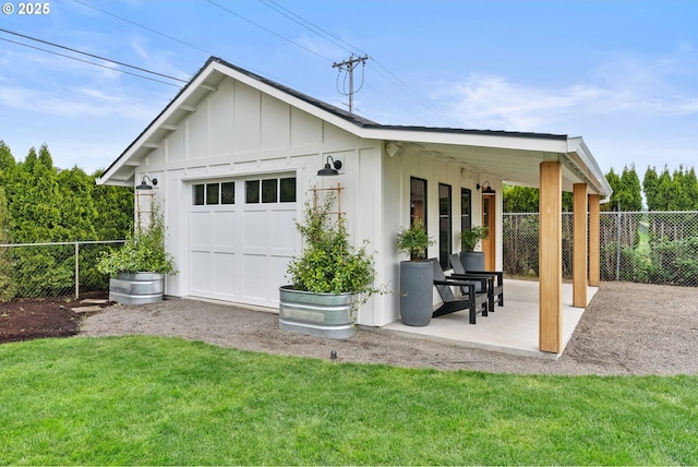 exterior space with fence