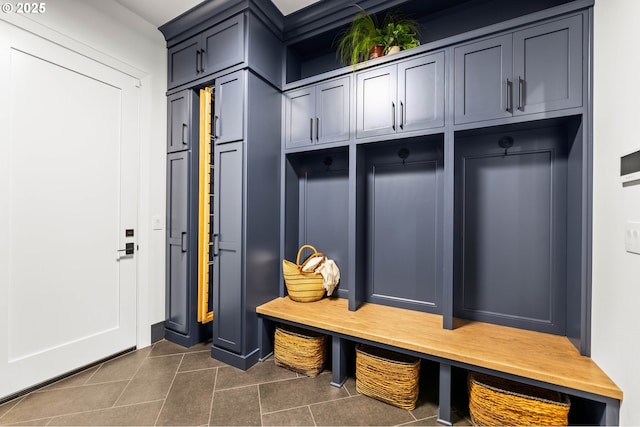 NE 43rd Cir Lot 5, Camas, WA 98607 - mudroom with dark tile patterned floors