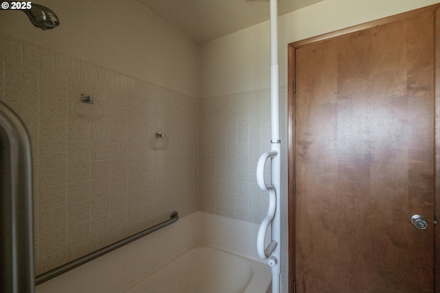 bathroom featuring tub / shower combination