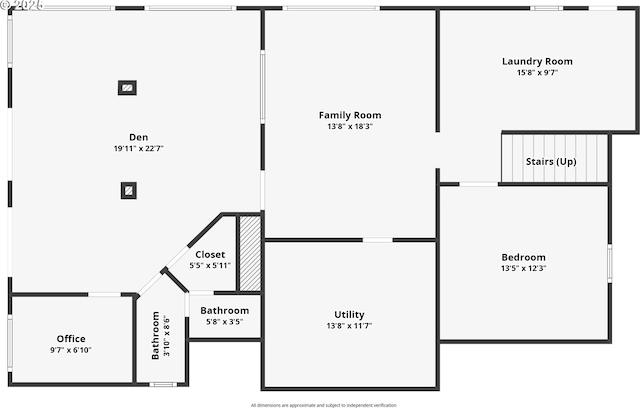 2245 SW Martha St, Portland, OR 97239 - view of floor plan / room layout