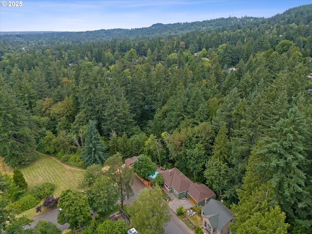 2245 SW Martha St, Portland, OR 97239 - aerial view of property's location featuring a heavily wooded area