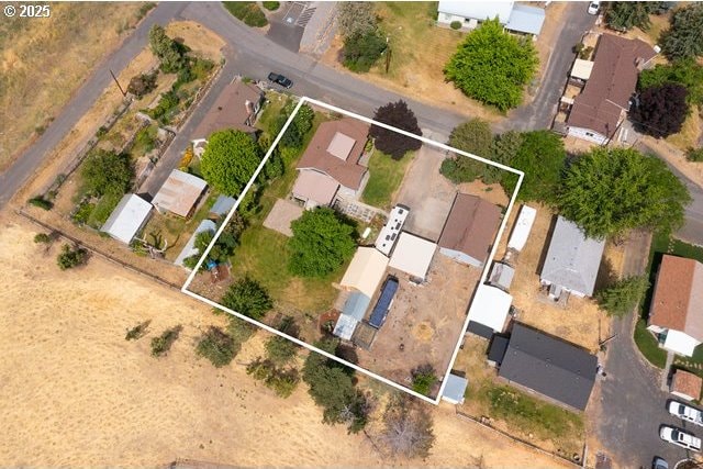 680 S Alfalfa St, Heppner, OR 97836 - aerial view of residential area with property boundaries highlighted