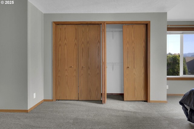 unfurnished bedroom with baseboards and carpet
