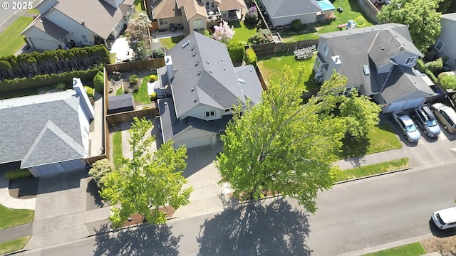 bird's eye view featuring a residential view