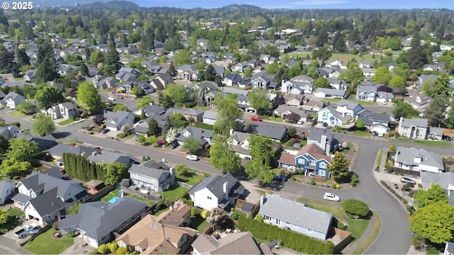 bird's eye view featuring a residential view