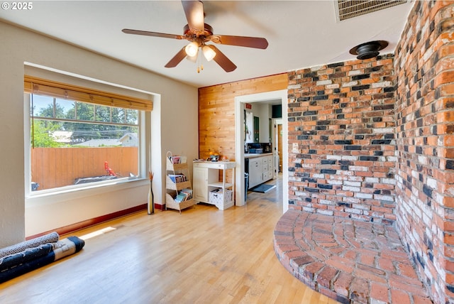 3265 SW 187th Ave, Beaverton, OR 97003 - empty room featuring a ceiling fan and light wood-style floors