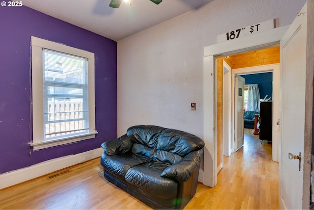 3265 SW 187th Ave, Beaverton, OR 97003 - living area featuring light wood-style flooring and ceiling fan