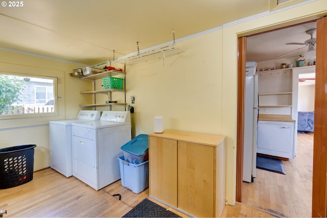 3265 SW 187th Ave, Beaverton, OR 97003 - laundry room with washer and dryer and light wood-style flooring