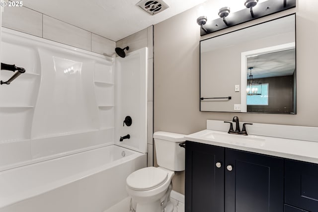 5120 Talisman St, Eugene, OR 97405 - full bath with toilet, vanity, and bathtub / shower combination