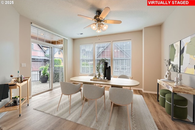 799 NE 70th Ave, Hillsboro, OR 97124 - dining room with a ceiling fan and wood finished floors