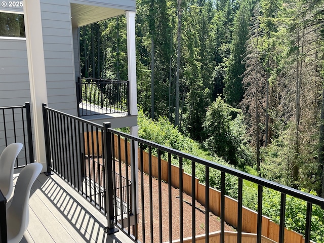 7839 SW Thornbridge Ter Unit 10, Beaverton, OR 97007 - balcony with a forest view