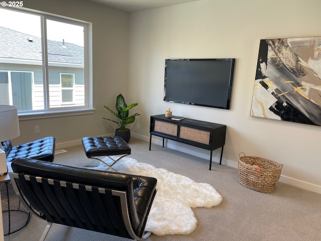7839 SW Thornbridge Ter Unit 10, Beaverton, OR 97007 - living area with carpet floors and baseboards