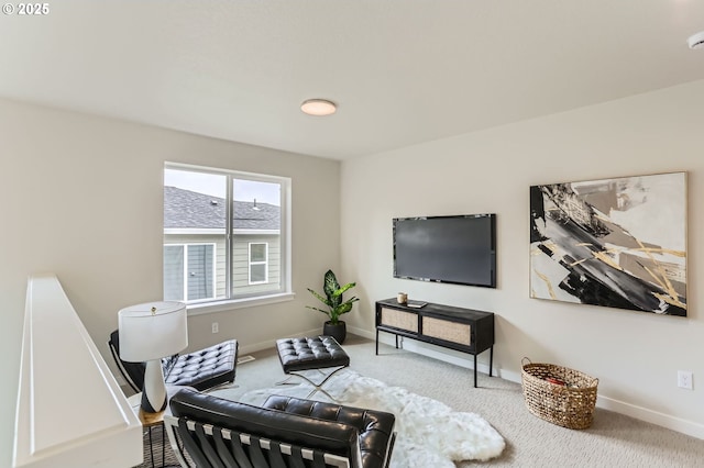 7839 SW Thornbridge Ter Unit 10, Beaverton, OR 97007 - carpeted living area featuring baseboards