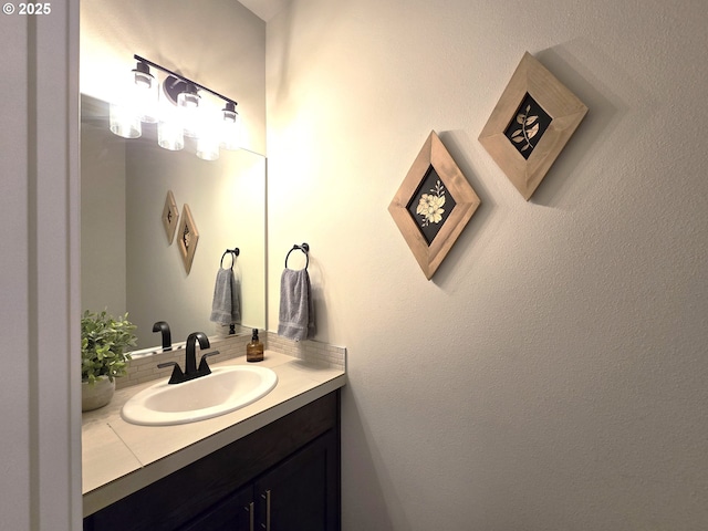 bathroom with vanity