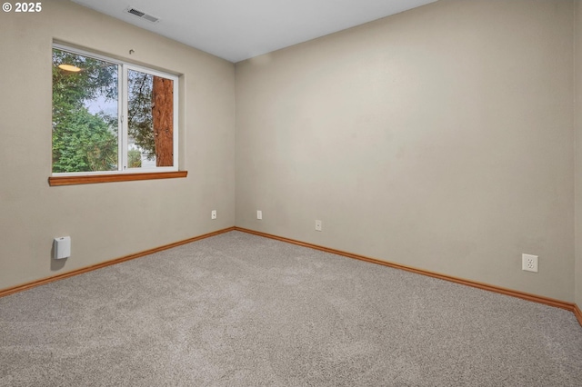 view of carpeted empty room