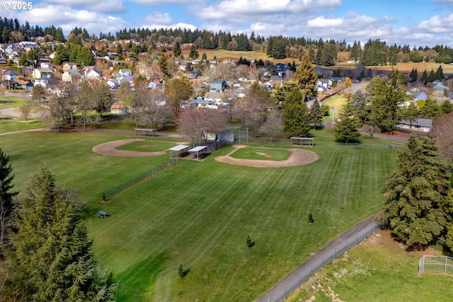 birds eye view of property featuring a residential view