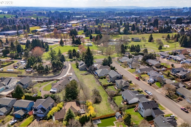 aerial view featuring a residential view