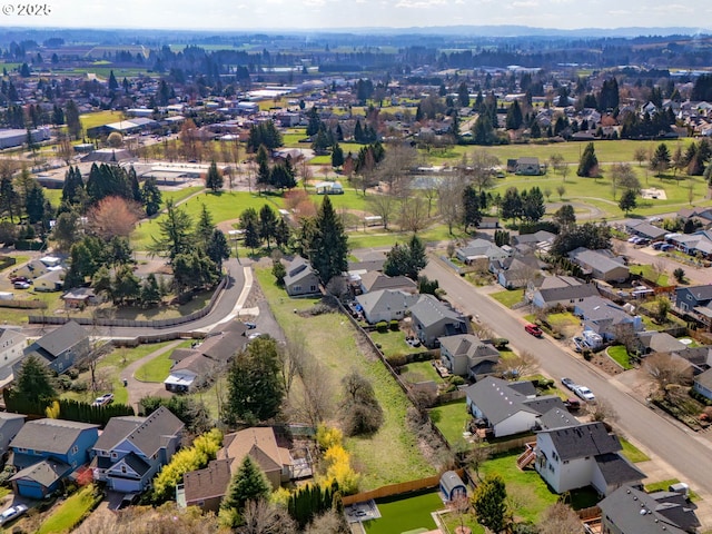drone / aerial view with a residential view